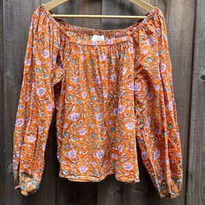 Cleobella Shania Blouse in Terracotta Floral